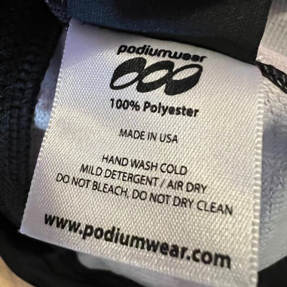 Podium wear Jacket Womens XS Pink Plaid Full Zip Peformance Cycle Running Coat - Picture 7 of 7